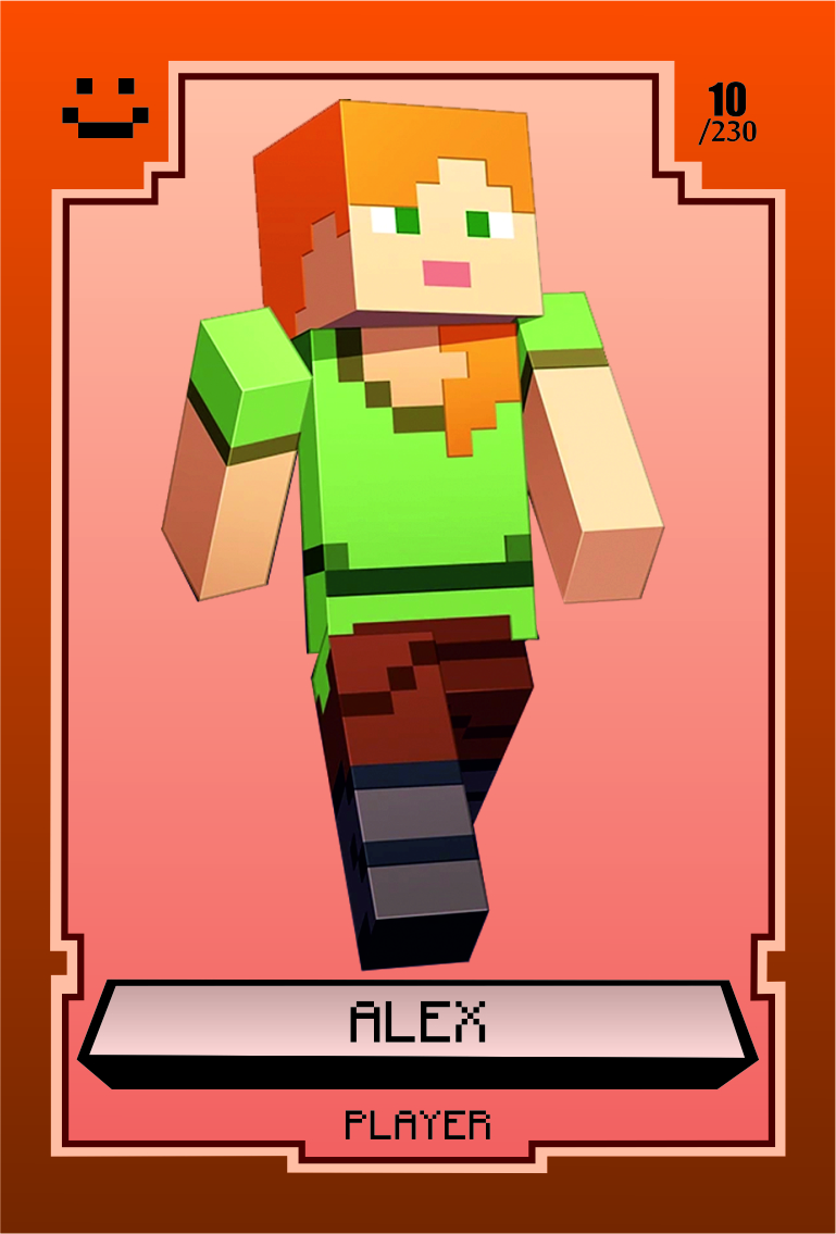 کارت کلکسیونی ماینکرفت مونگا 2026 (پکیج 12 بسته ای) - تصویر 14