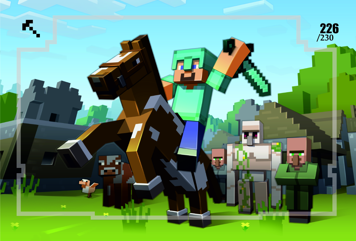 کارت کلکسیونی ماینکرفت مونگا 2026 (پکیج 12 بسته ای) - تصویر 16